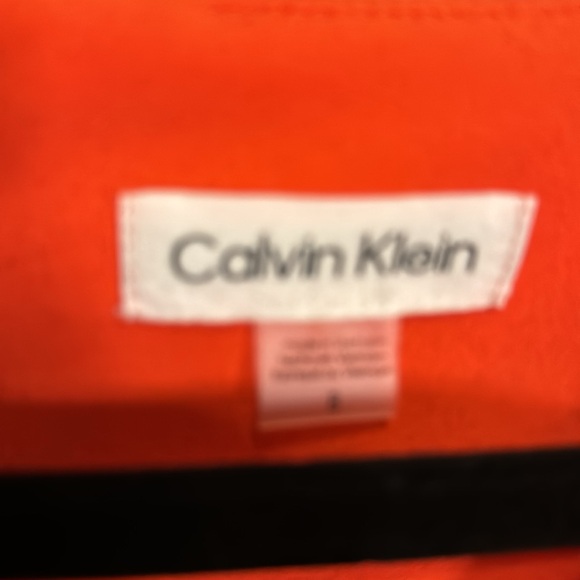 Calvin Klein Sleeveless Jumpsuit Size 8 Orange/Red poppy color - Picture 6 of 8